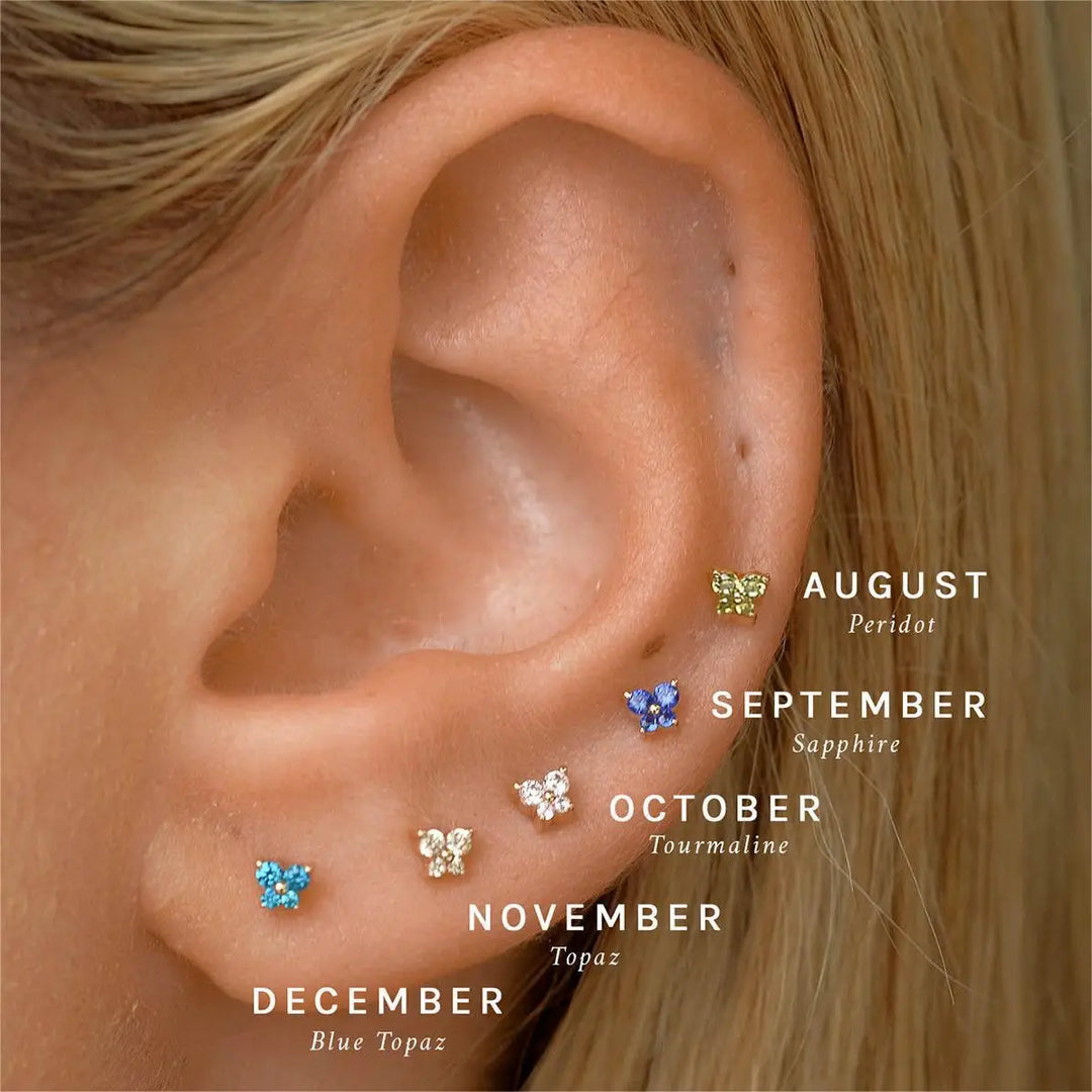 ZODIAC BIRTHSTONE EARRINGS